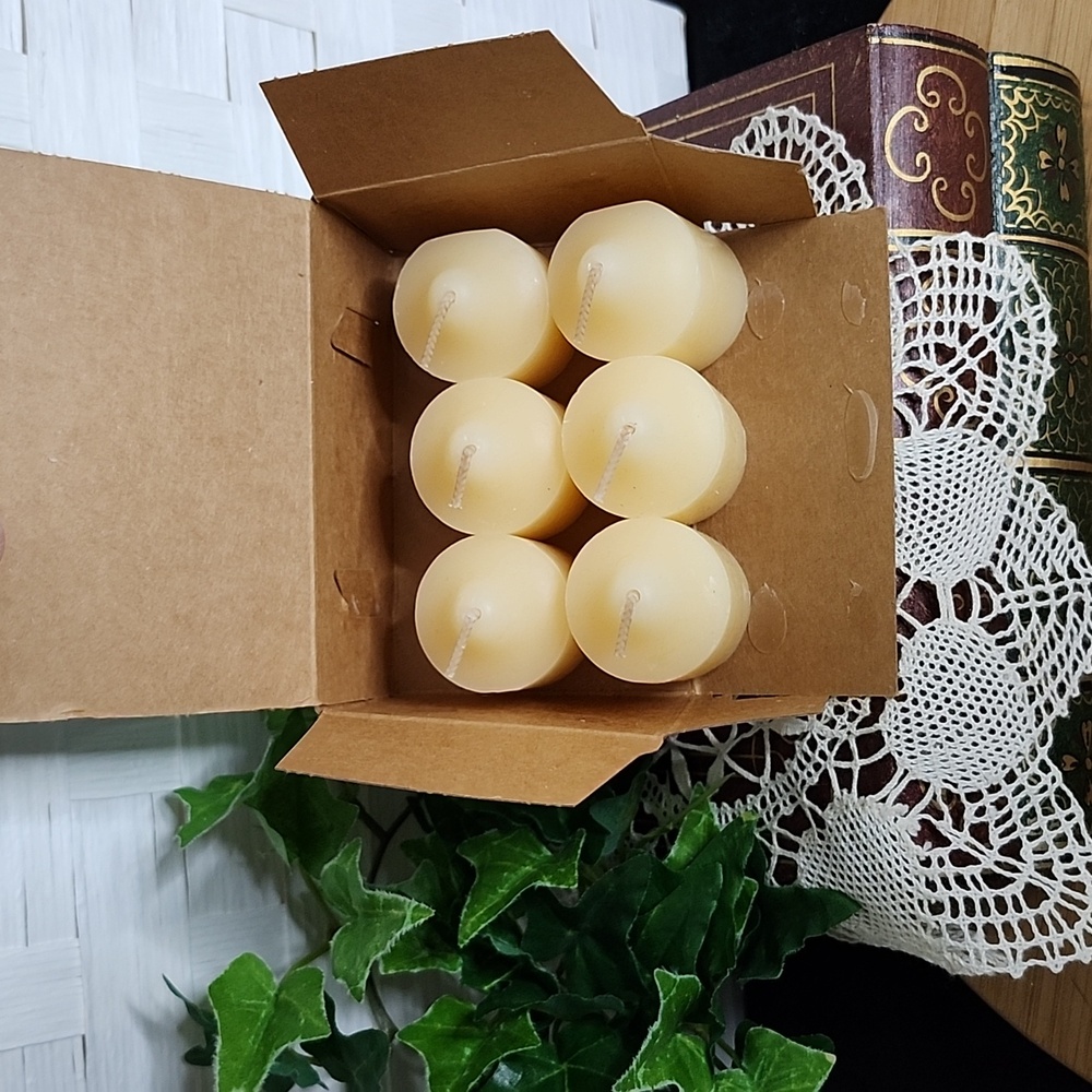 👉*PARTYLITE* "CITRUS BLOOM" CITRONELLA VOTIVES ~1 BOX~RETIRED ~HELPS REPEL BUGS